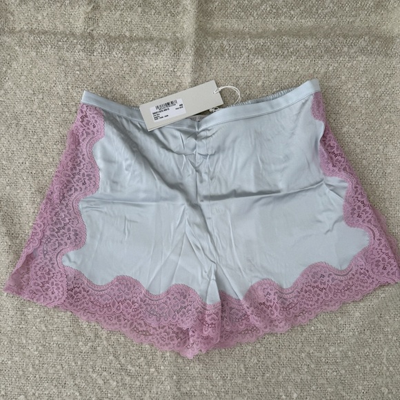 NWT Stella McCartney Lace Trim Pajama Shorts - Picture 4 of 7